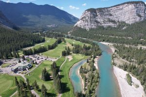 Banff Springs 10th Aerial